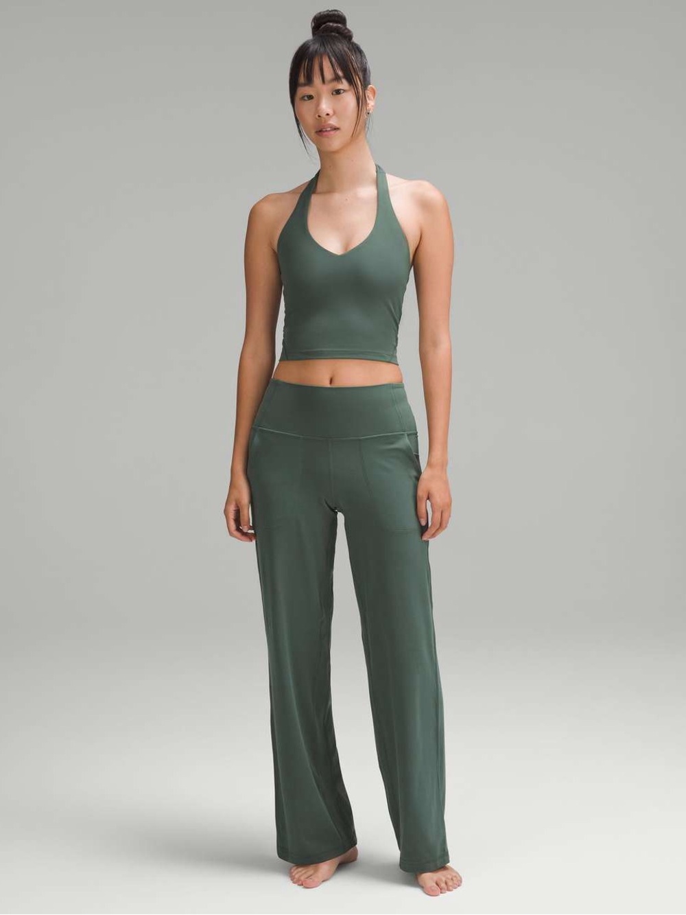 Lululemon Align High-Rise Wide-Leg Pant *Short (31” inseam) in Dark Forest